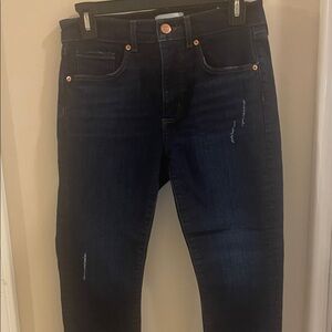 LOFT women's Deep Indigo Skinny Jeans